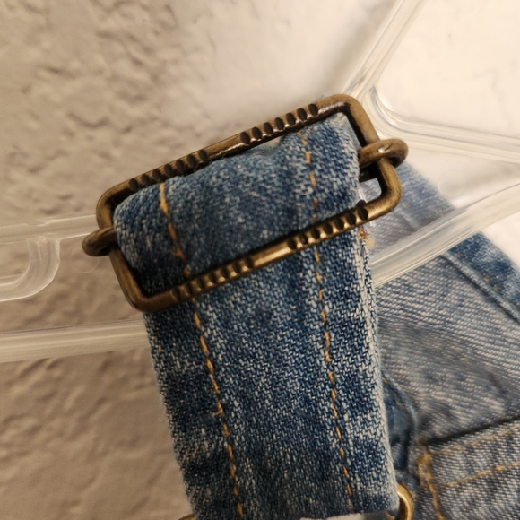 Ralph Lauren baby Jean dress overalls 100% Cotton pockets patchwork sz Small EUC - Picture 6 of 13